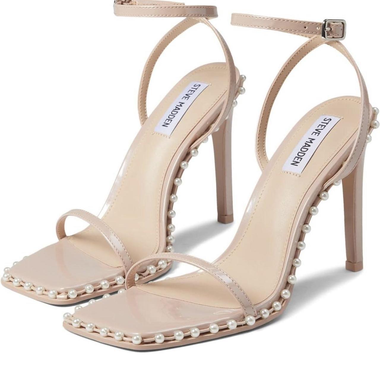 Steve Madden Zelle heels in blush patent US10 with... - Depop