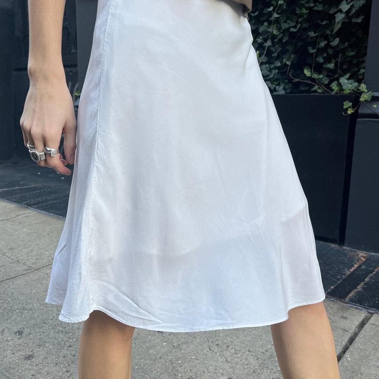 White Brandy Melville Charlotte Skirt Never Worn! Depop