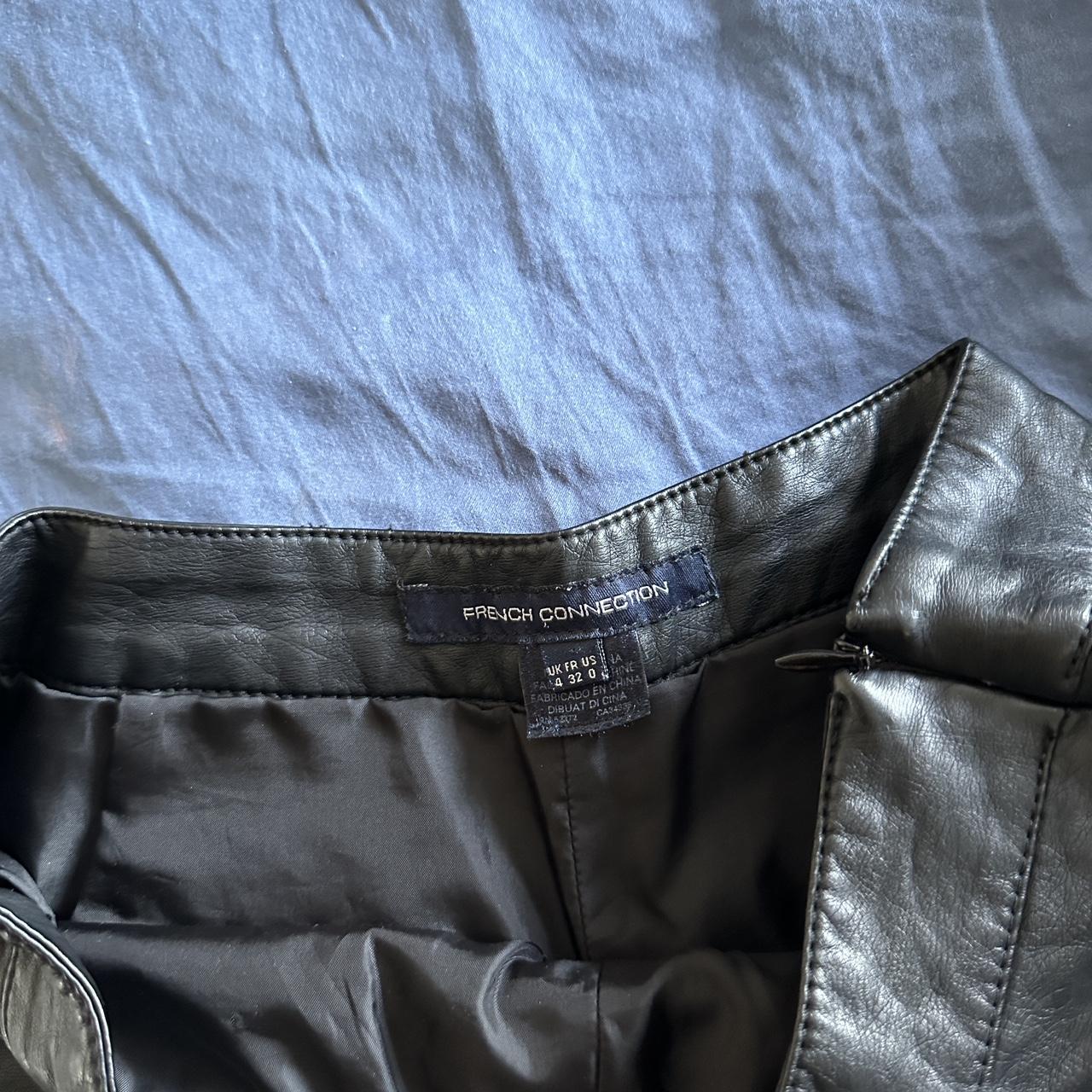 French connection leather shorts best sale