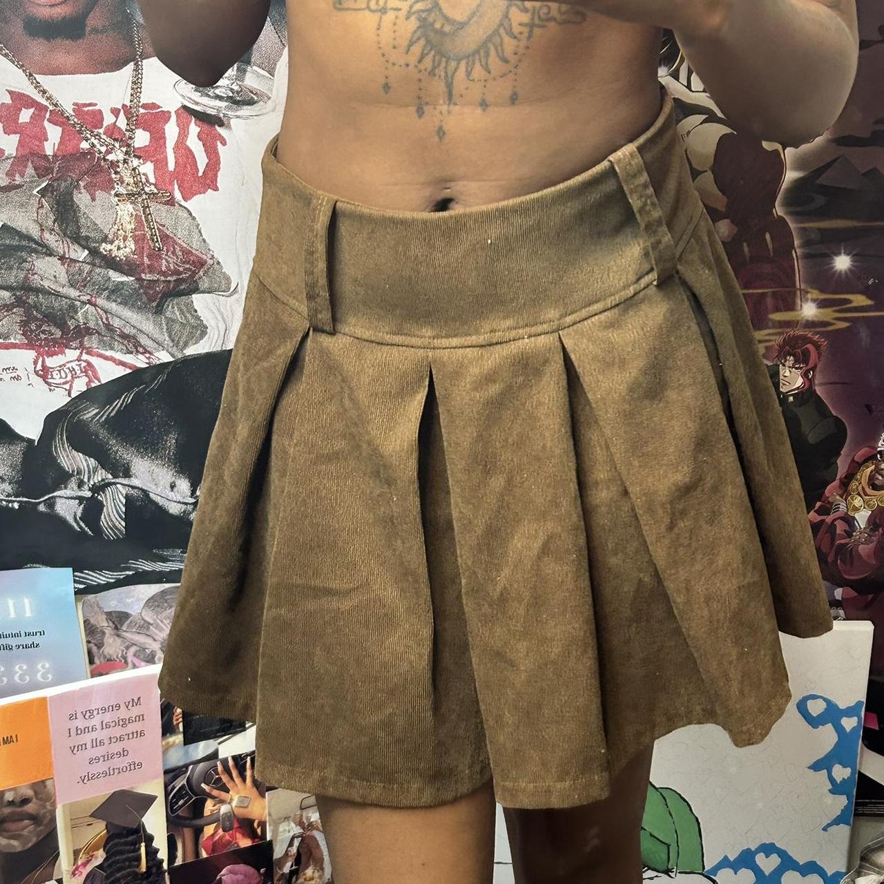 SHEIN Women's Brown Skirt Depop