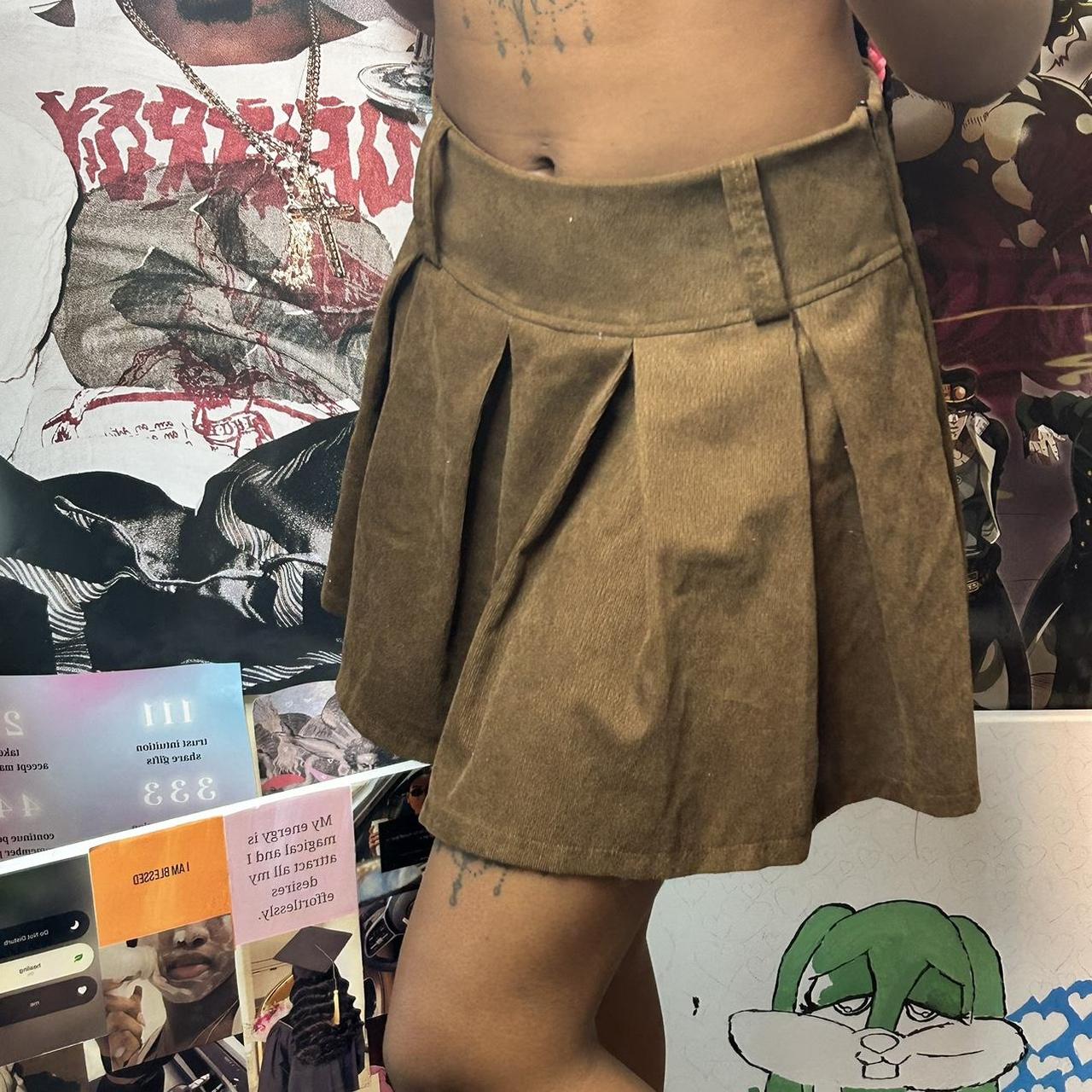 SHEIN Women's Brown Skirt Depop