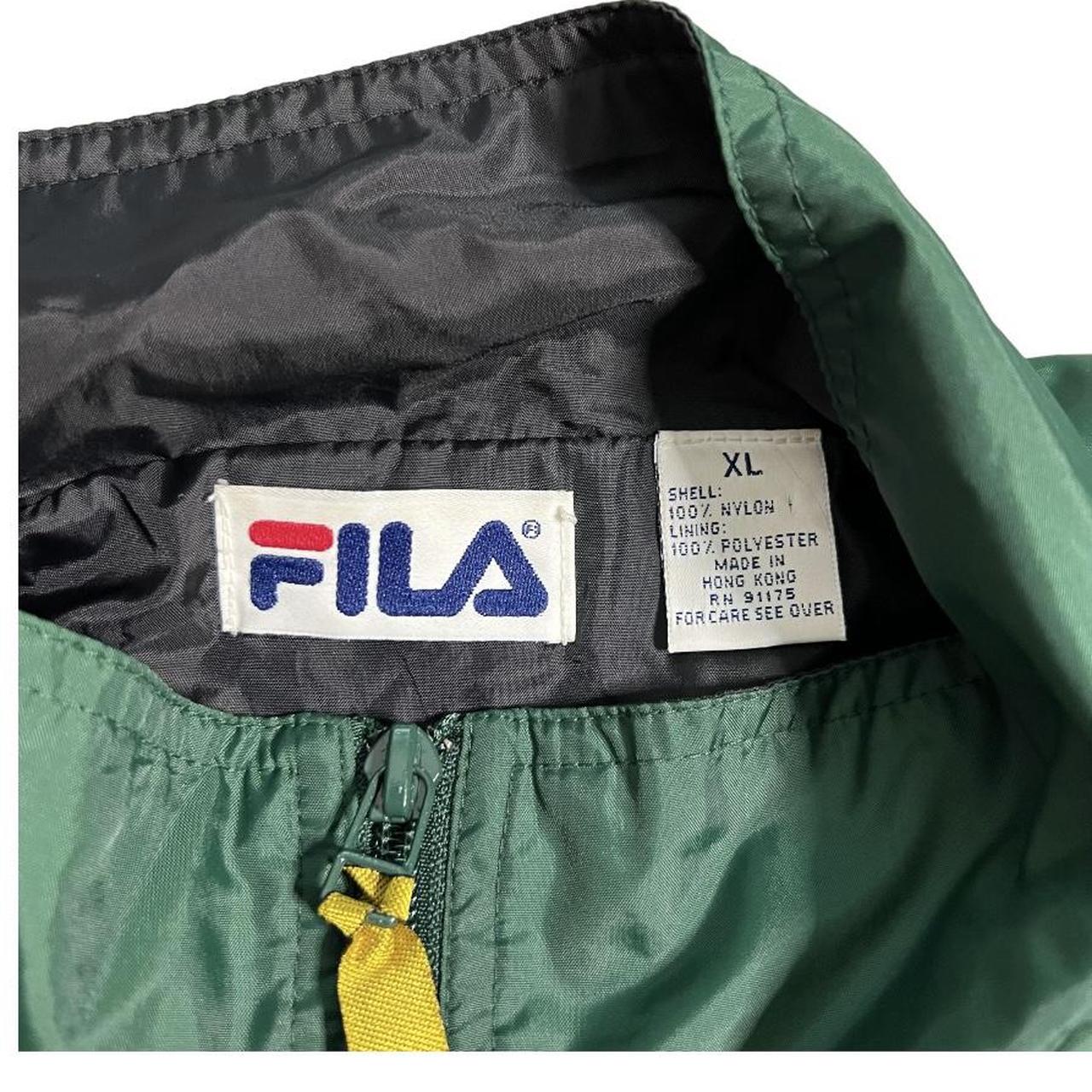 FILA Men's Windbreaker Pre-owned Size: Color:... - Depop