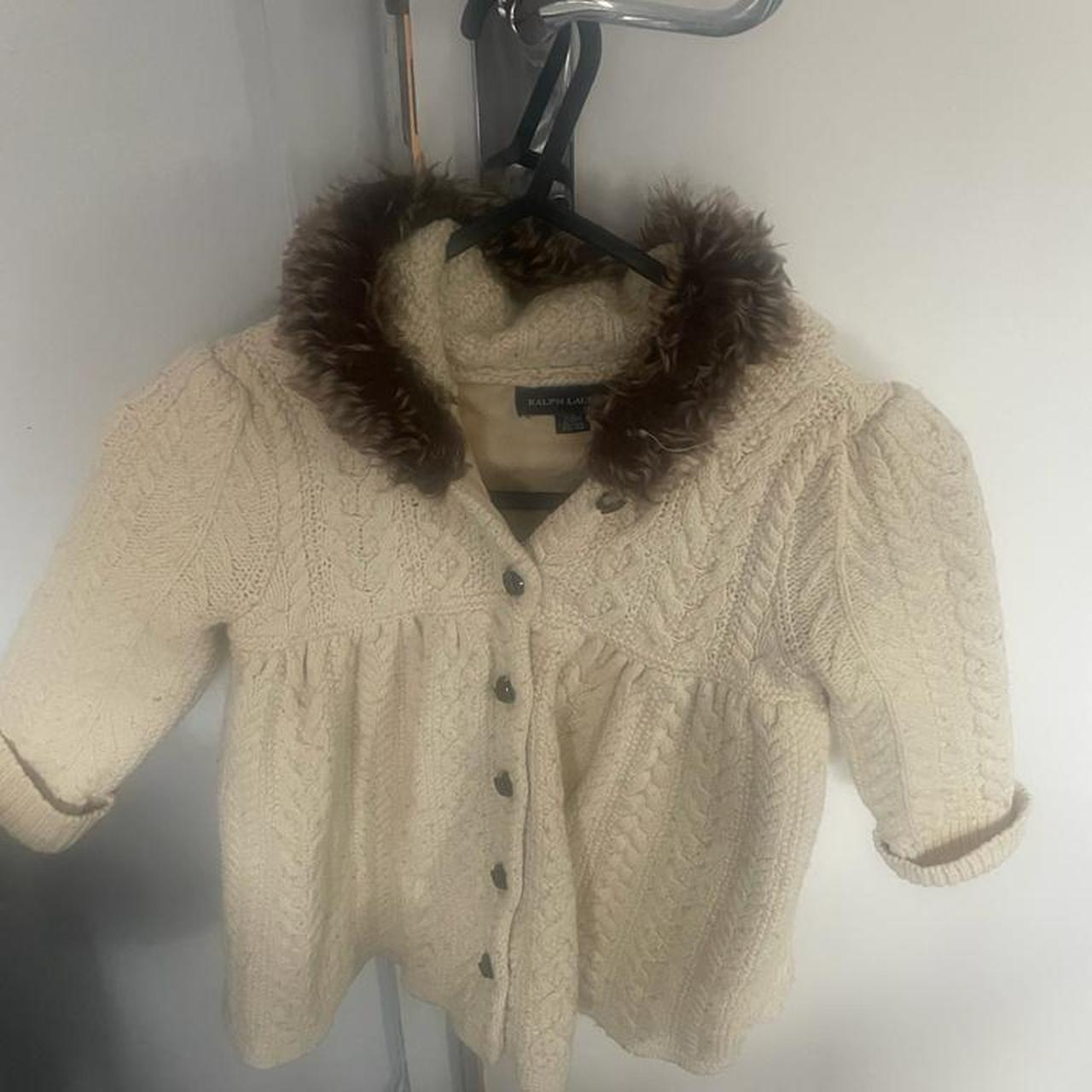 Ralph Lauren Cable Knit Jacket Size is 24 Months Depop