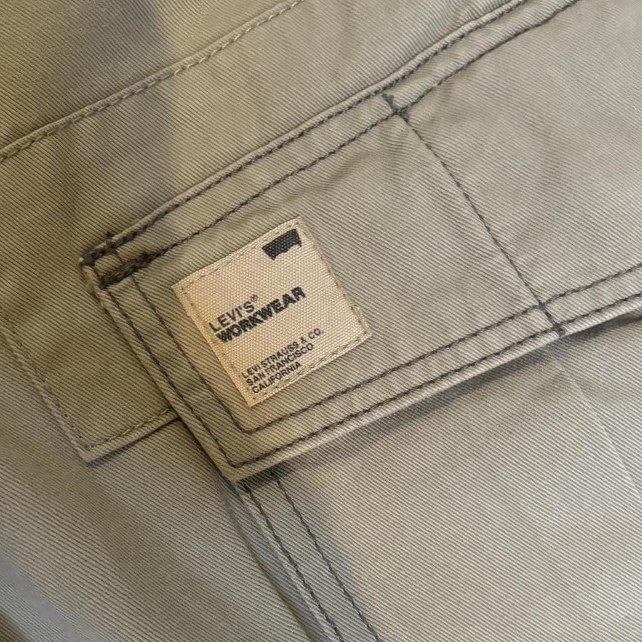 Baggy Tan Levi's cargo pants southpole like... - Depop