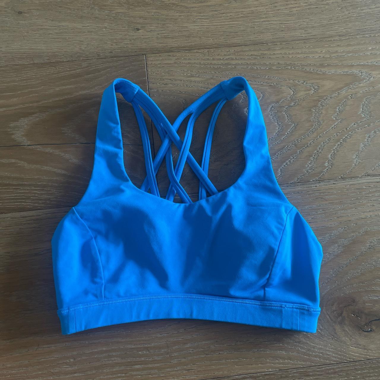 LULULEMON SPORTS BRA Color: poolside Size 2! - No... - Depop