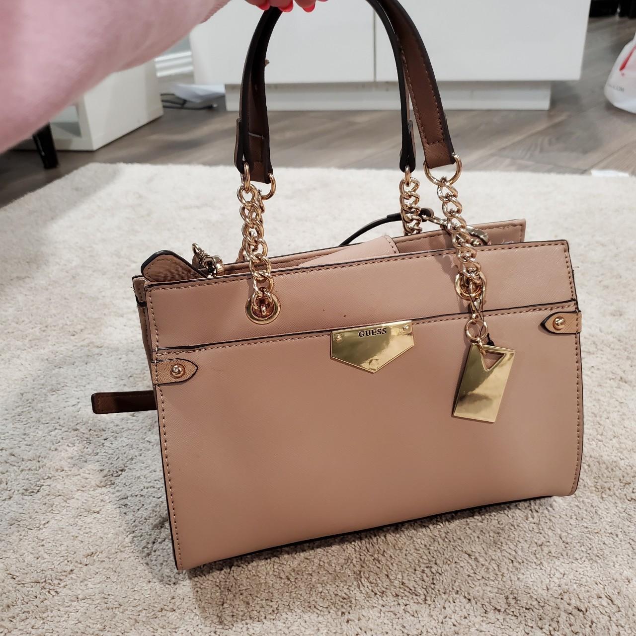 Guess hotsell tan handbag