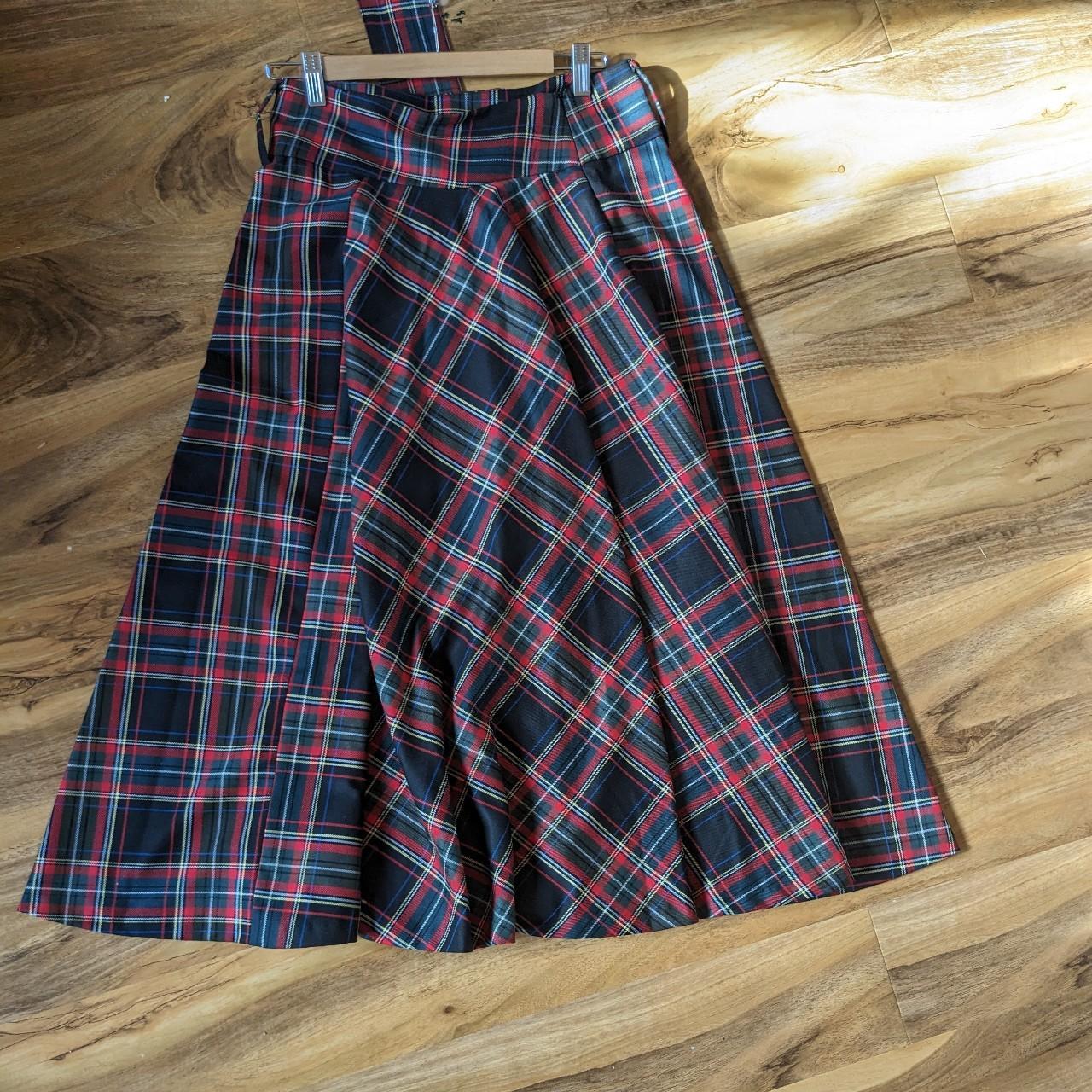 Plus size 2025 plaid skirt zara