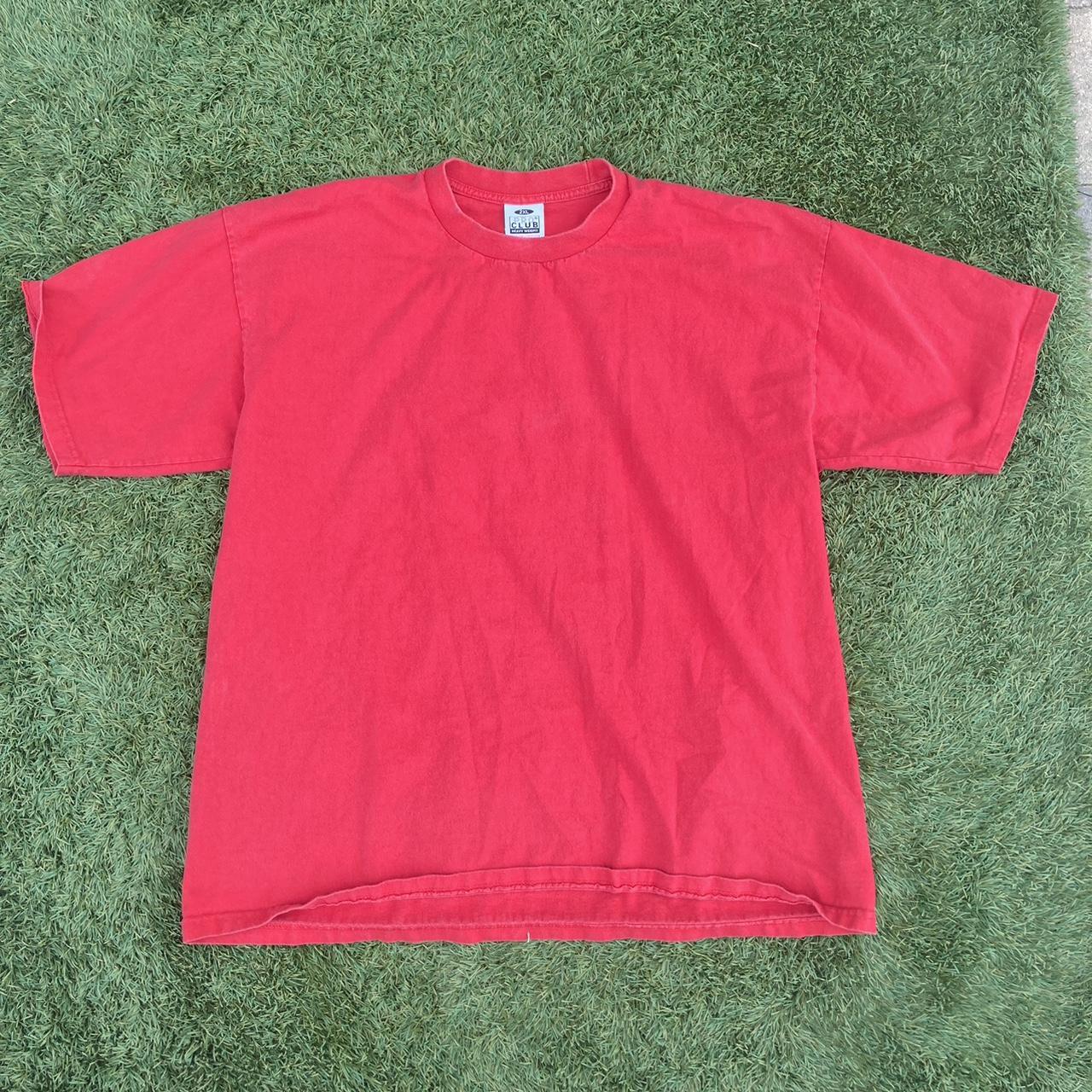 blank heavyweight pro club tee no flaws double... - Depop