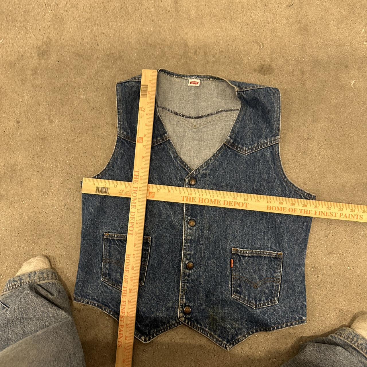 Levi's Men's Vest - Blue/Navy - M – vintage 1970s… - image 3