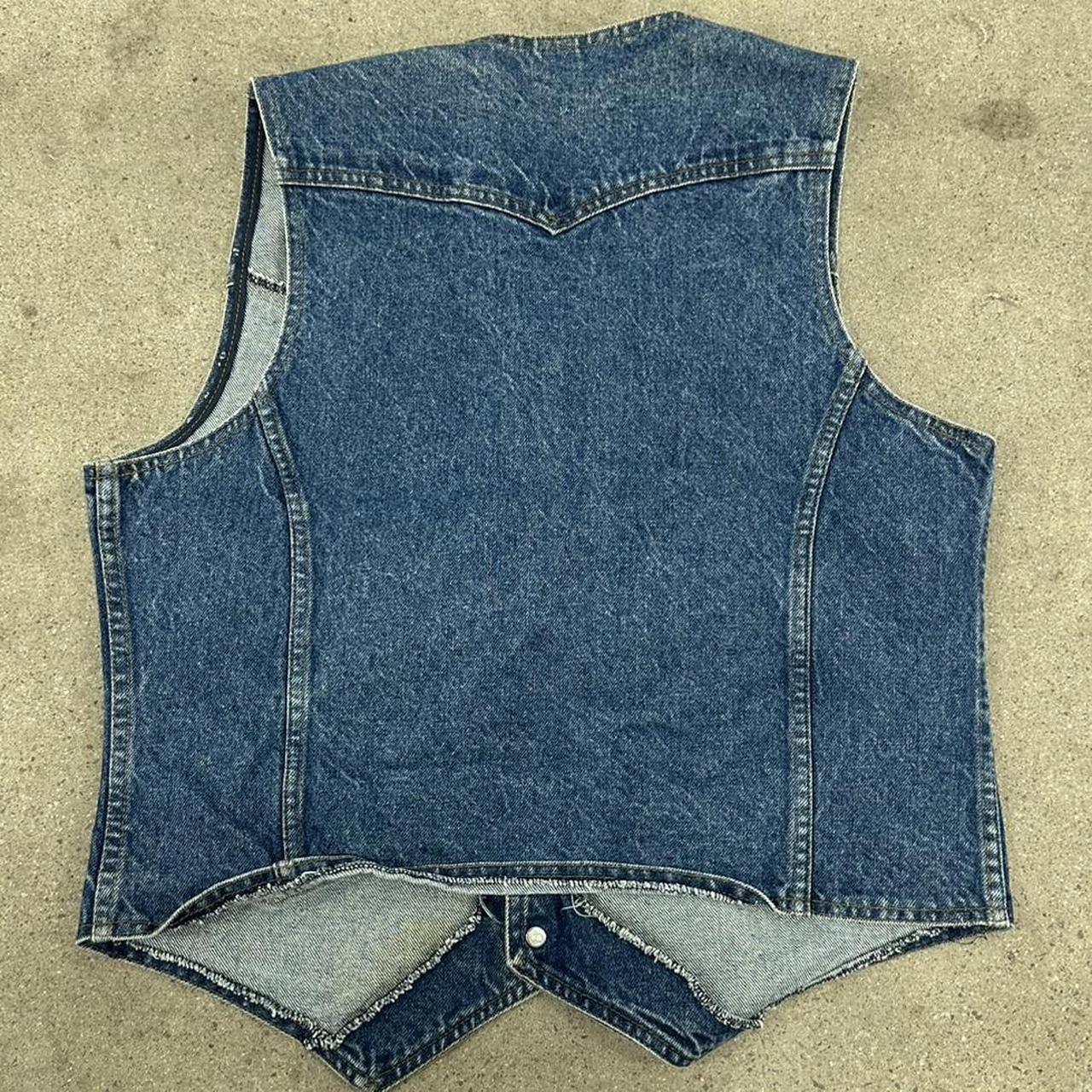 Levi's Men's Vest - Blue/Navy - M – vintage 1970s… - image 5