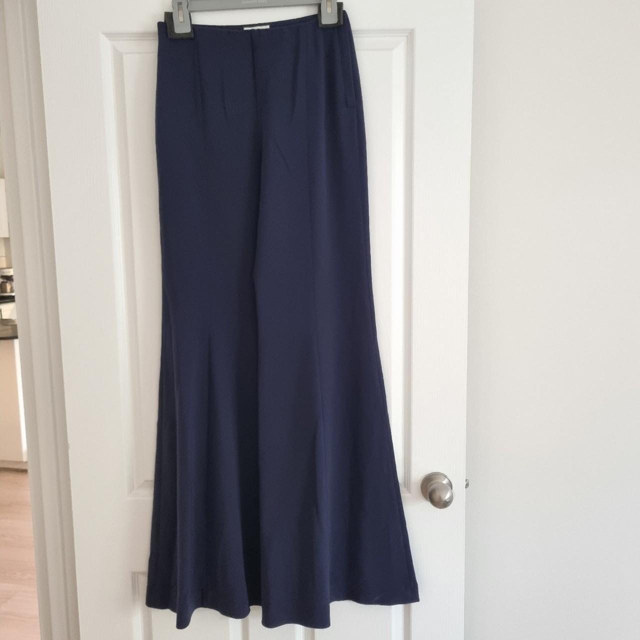 Scanlan theodore - navy flared pants Size 10, worn... - Depop