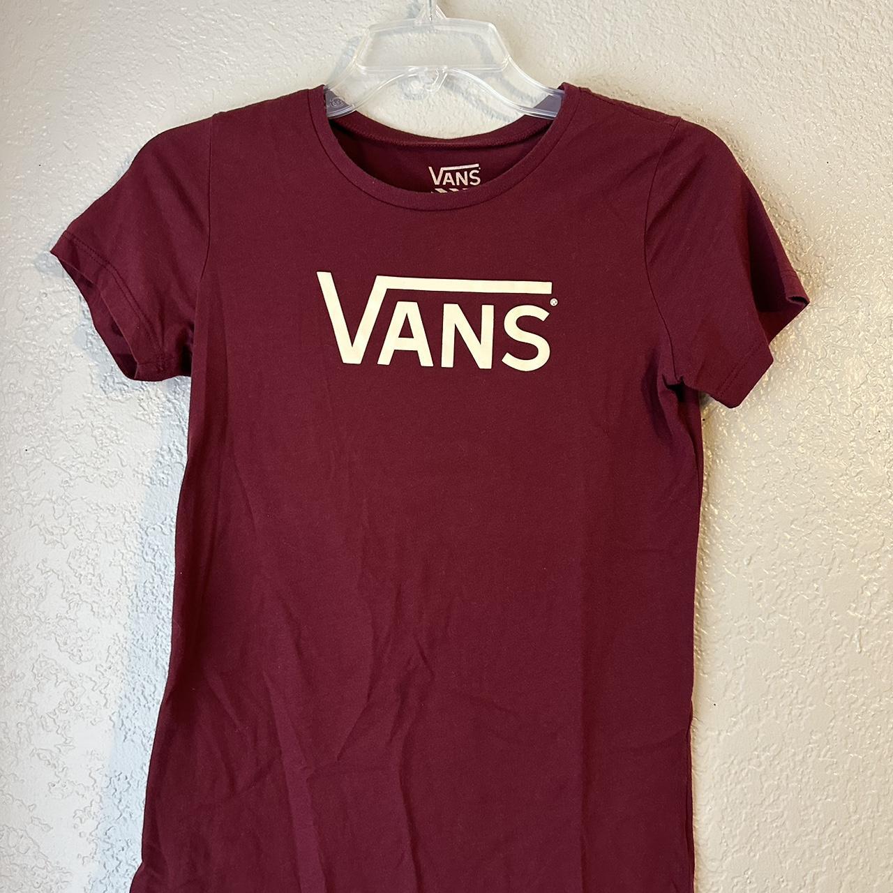 Womens red best sale vans shirt