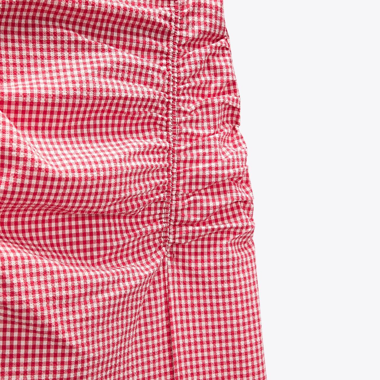 Zara Gingham Plaid skirt , Brand new, 96% Cotton, 4%