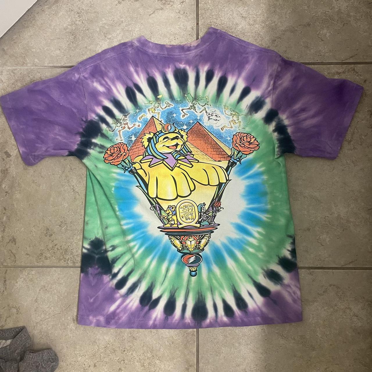 custom tie dyed grateful dead shirt size XL - Depop