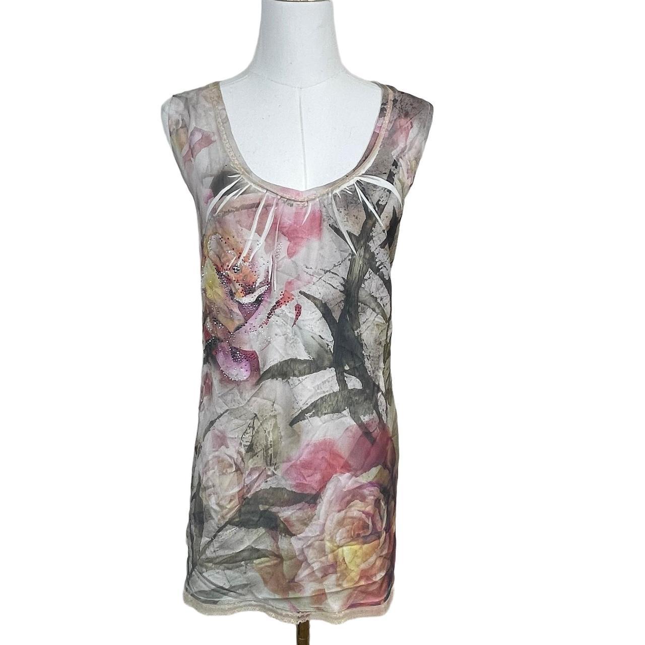 Bleue burnham women's preloved multi colour boho cottage fairy blouse