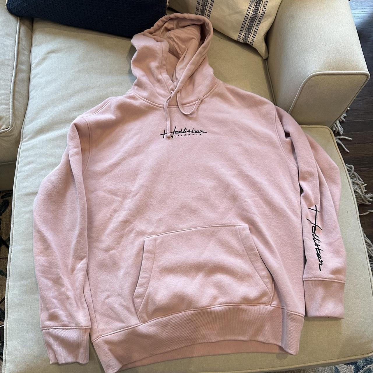 Hollister mens store pink hoodie