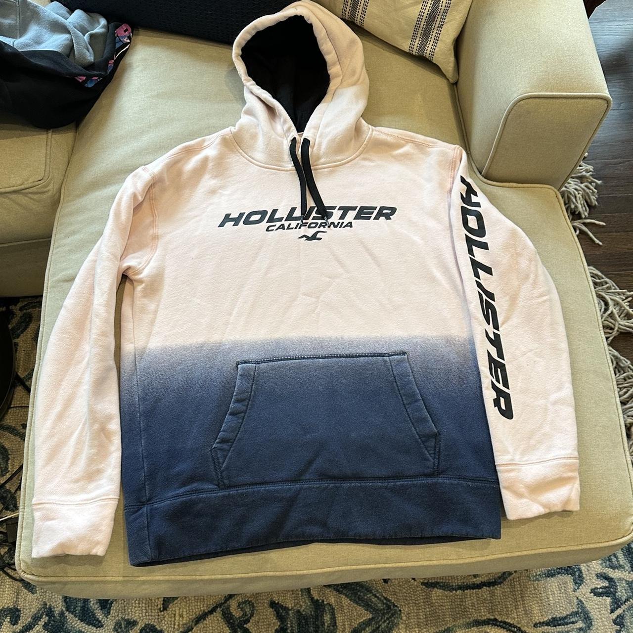 Hollister pink sale ombre hoodie