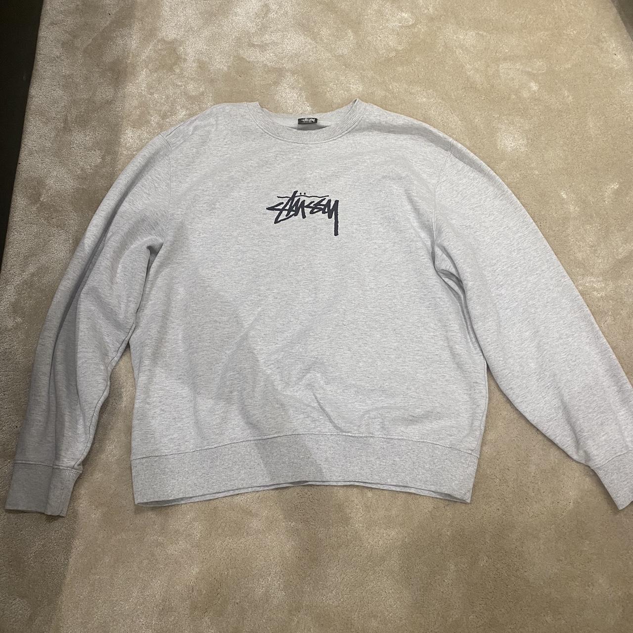 Stussy stock applique crew on sale sweatshirt