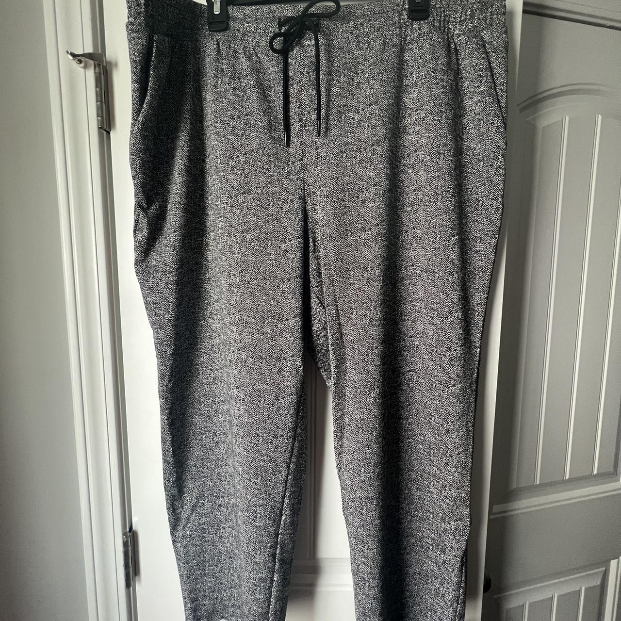 Black and White Print Jogger Work Pant. Functional... - Depop