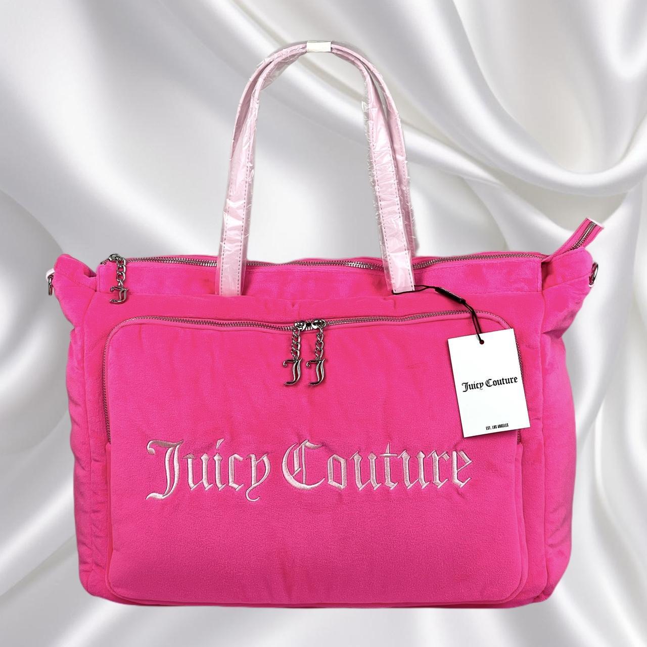 Juicy couture velour pink purchases tote