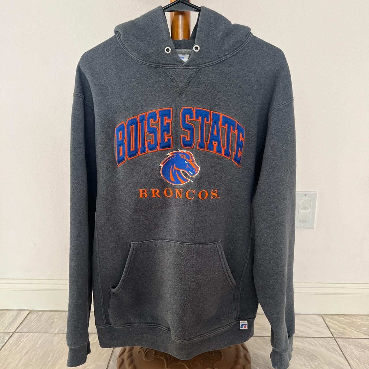 Vintage Russell Boise state hoodie Size M Nice baggy... - Depop