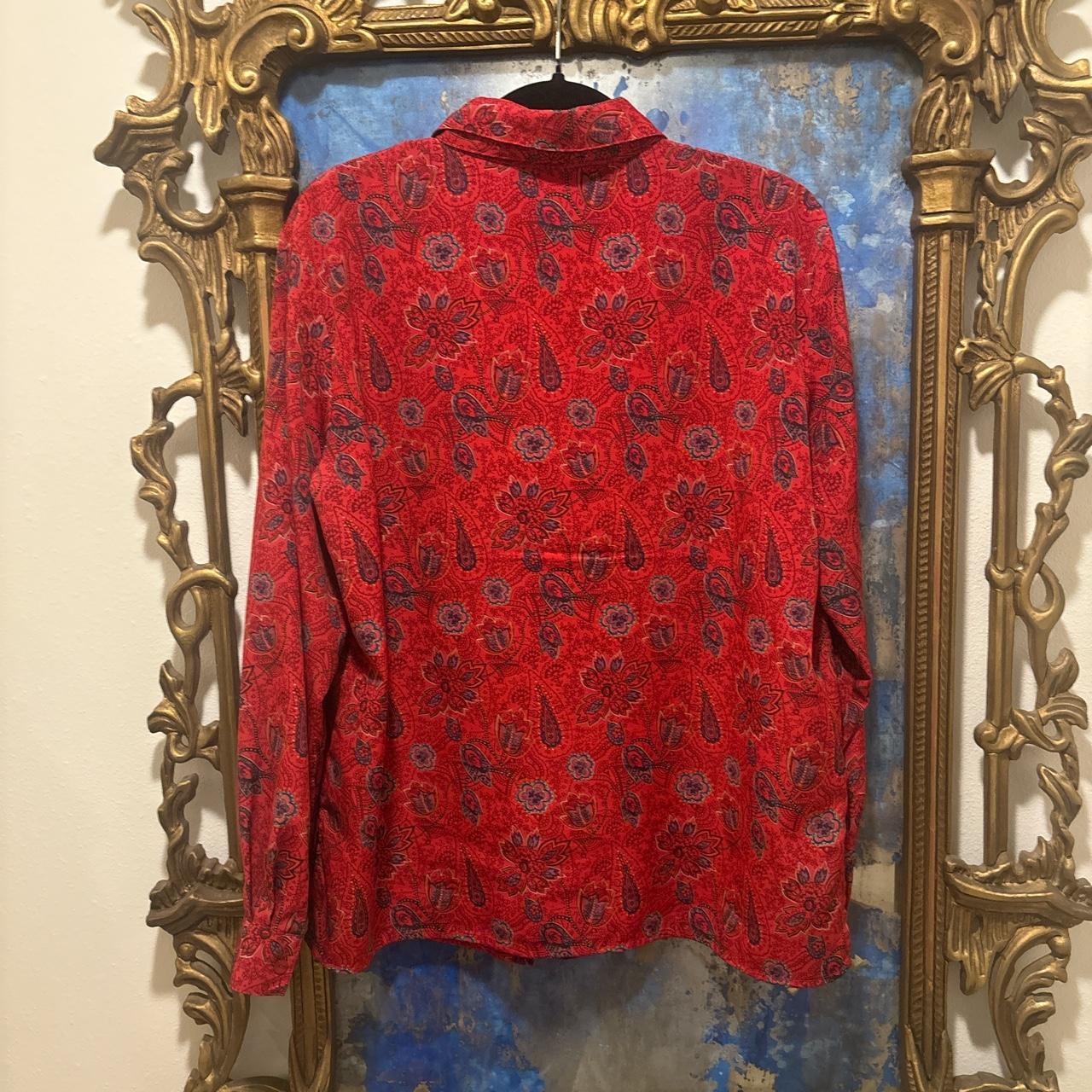 Notions size 14 paisley print blouse with matching... - Depop