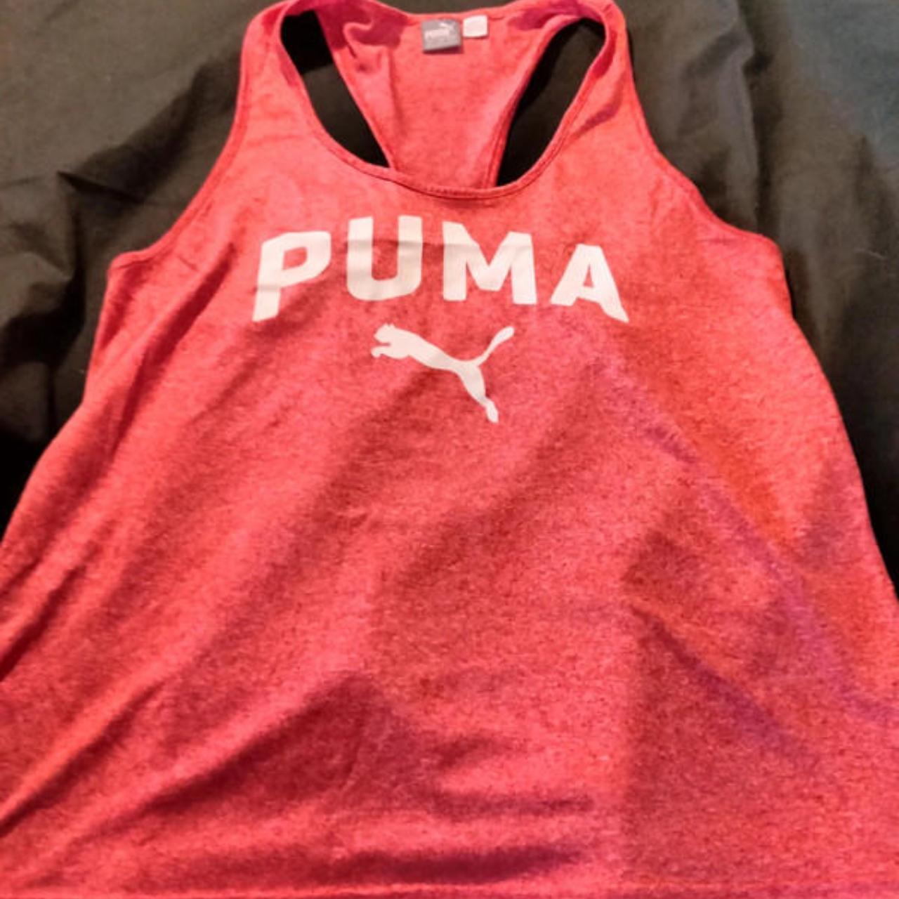 Puma Women's Orange Vest | Depop