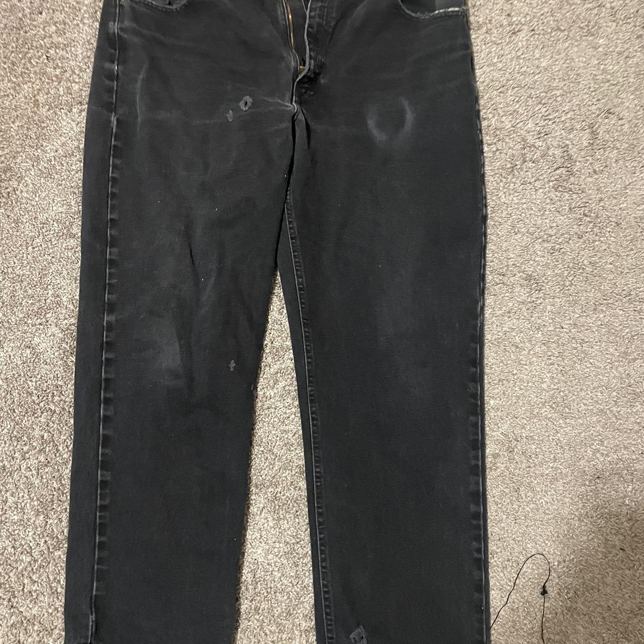 Black Vintage, baggy, Carhartt jeans - Depop