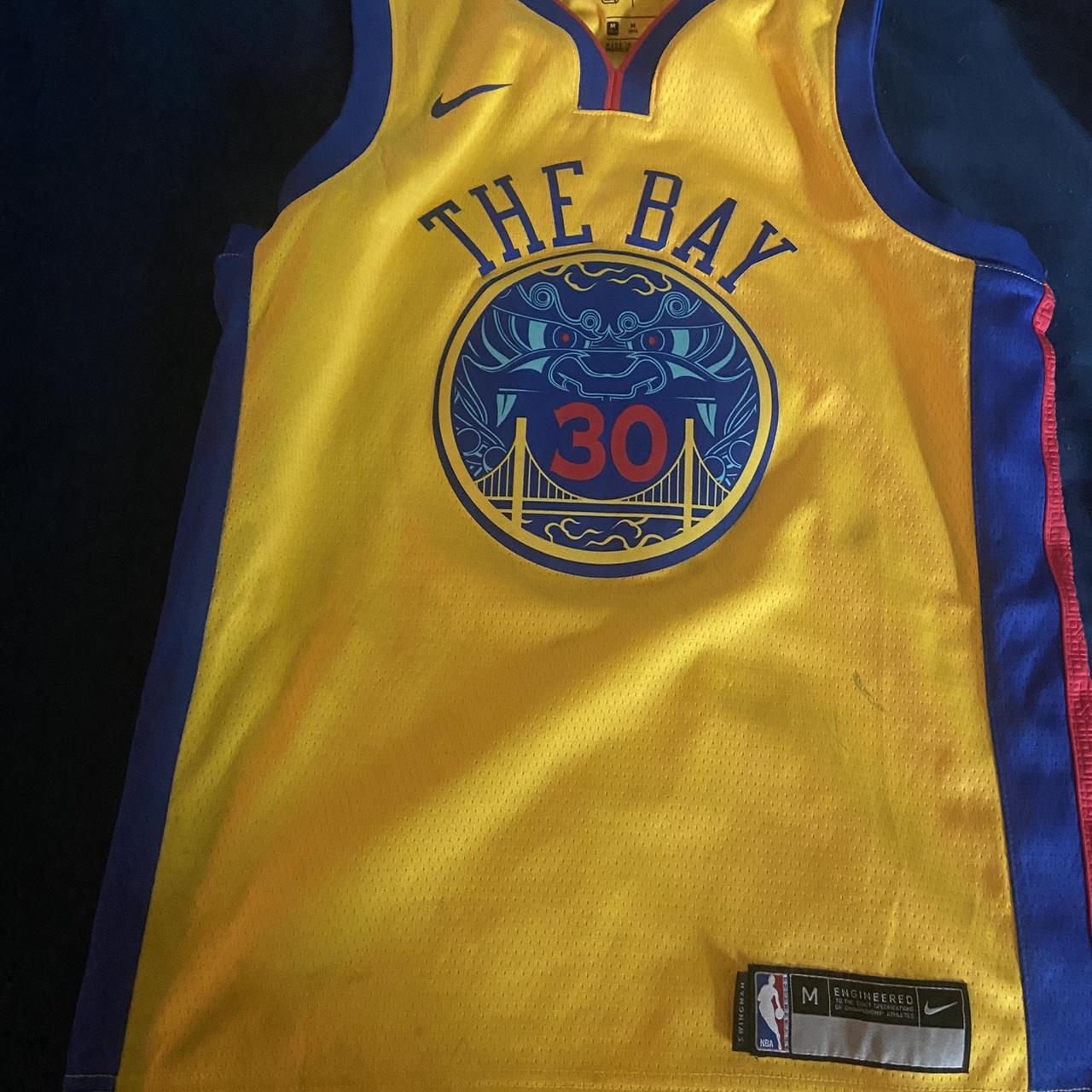 Steph curry city jersey only worn 1 - Depop