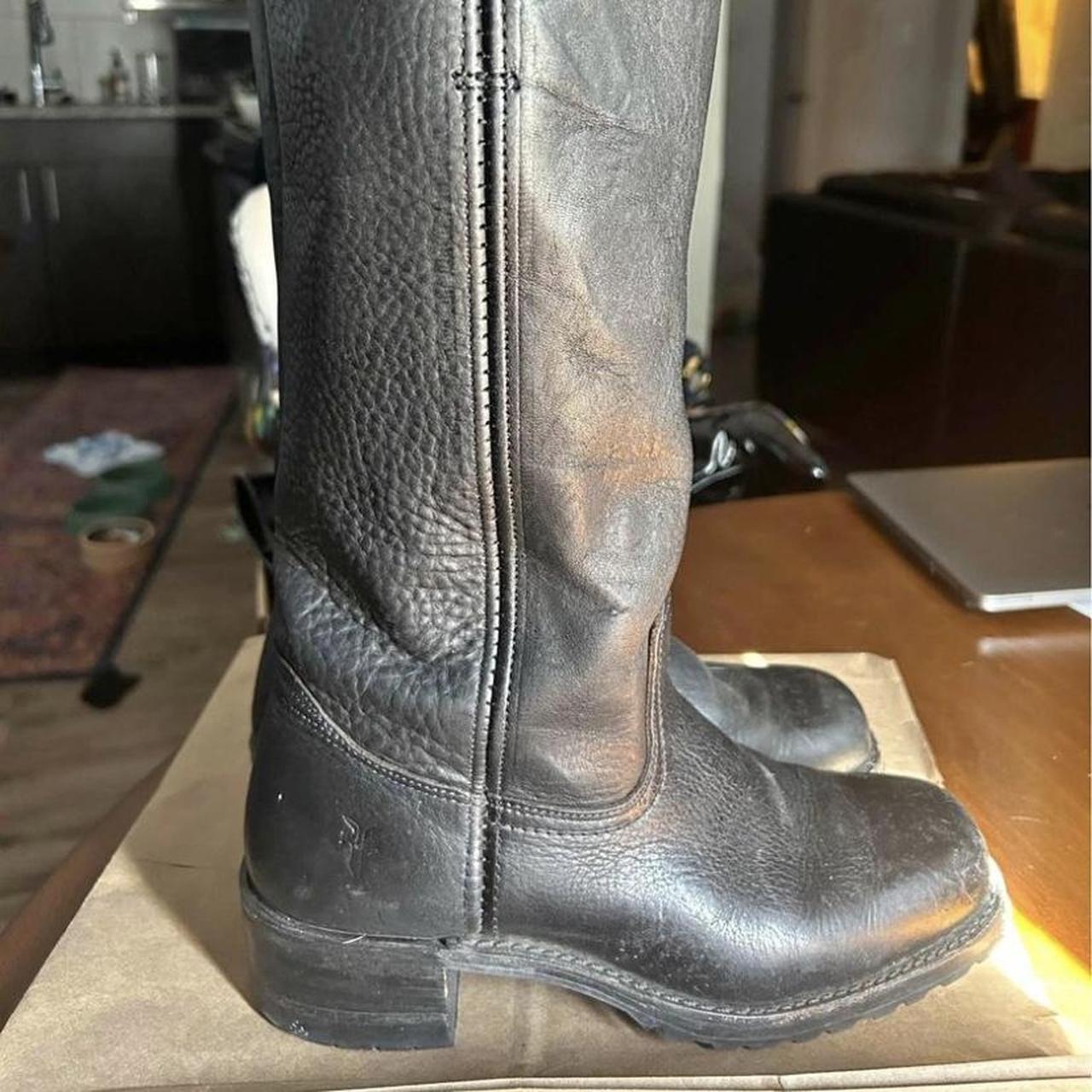 Frye campus boots Size 9 Worn twice Depop