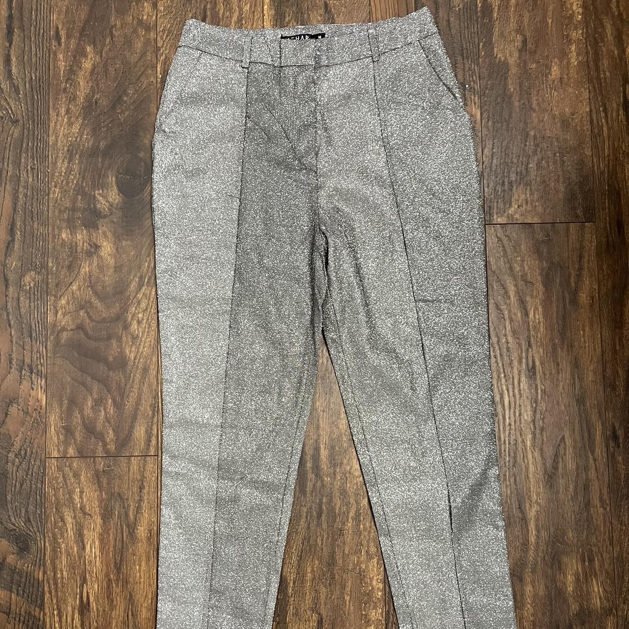Shiny silver pants Rehab brand Almost glitter like... - Depop