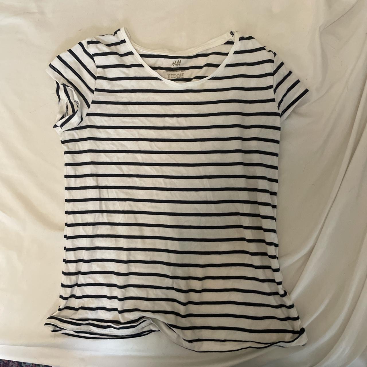 small striped h and m basic tee, getting rid of - Main Image