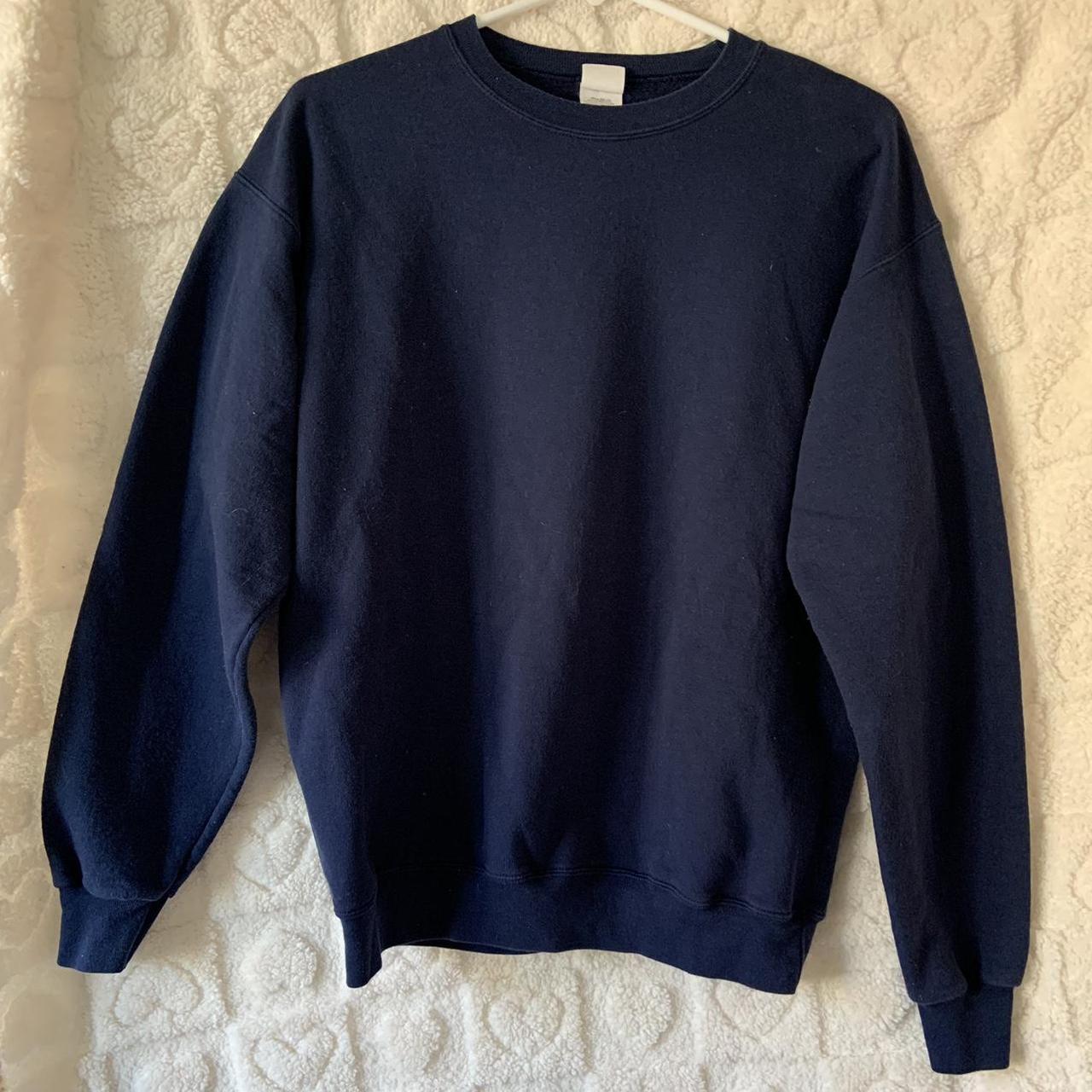 vintage blue streetwear crew neck size medium can... - Depop