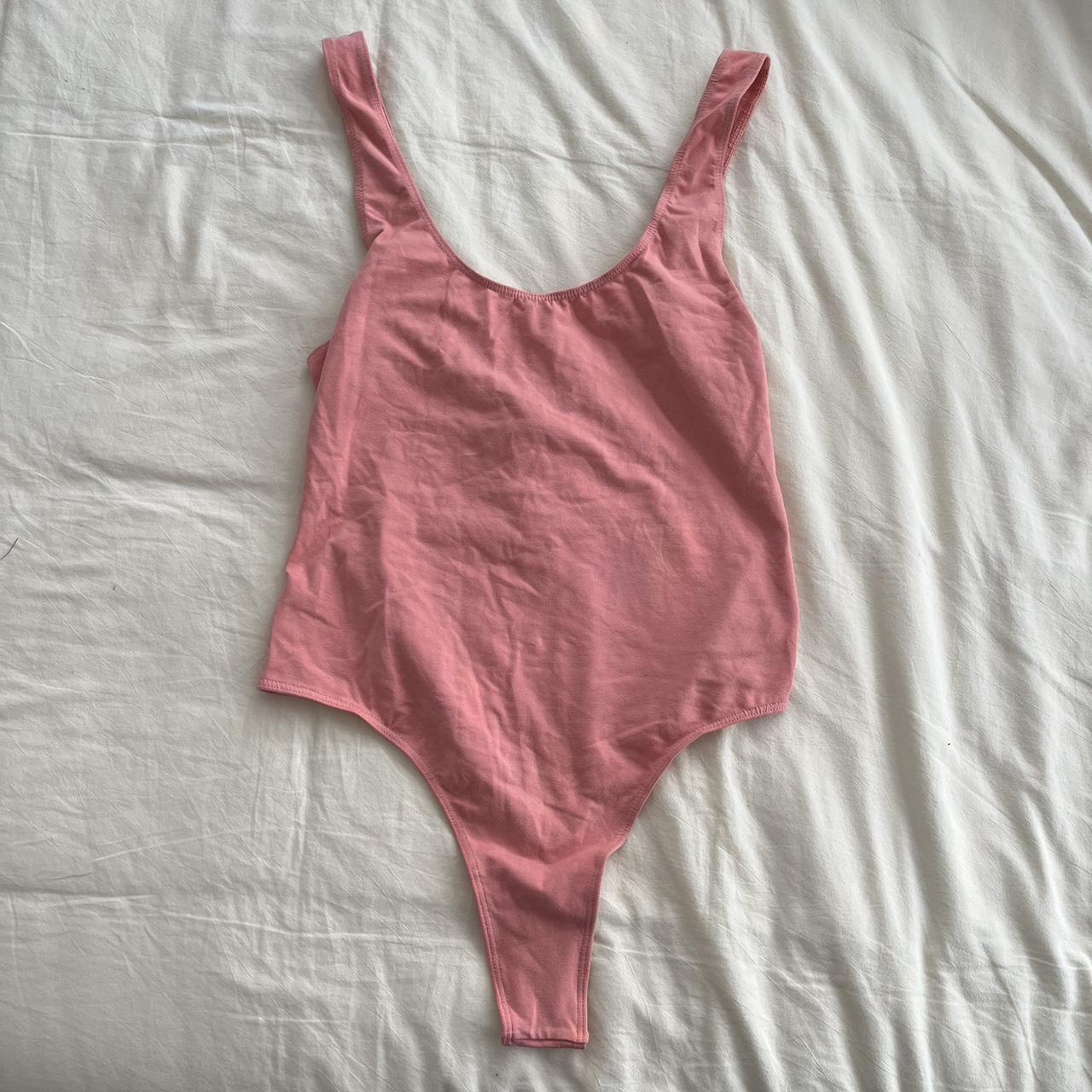 Los Angeles apparel peach colored bodysuit - size - Depop