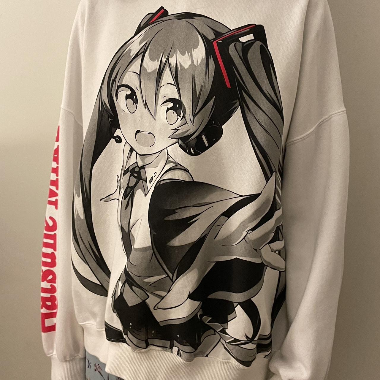 Pull and bear Hatsune Miku Jumper hoodie Depop