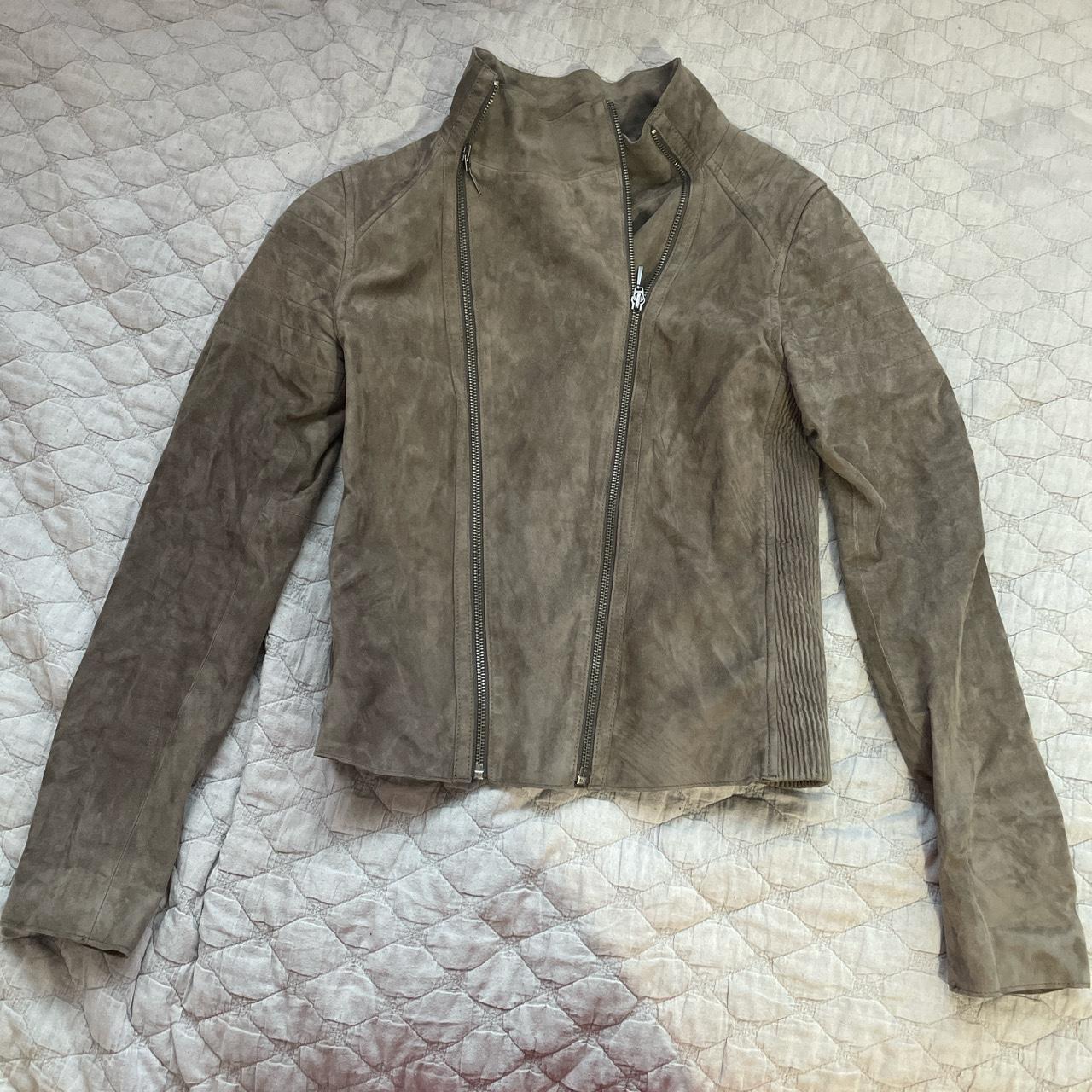 Elie tahari suede jacket best sale