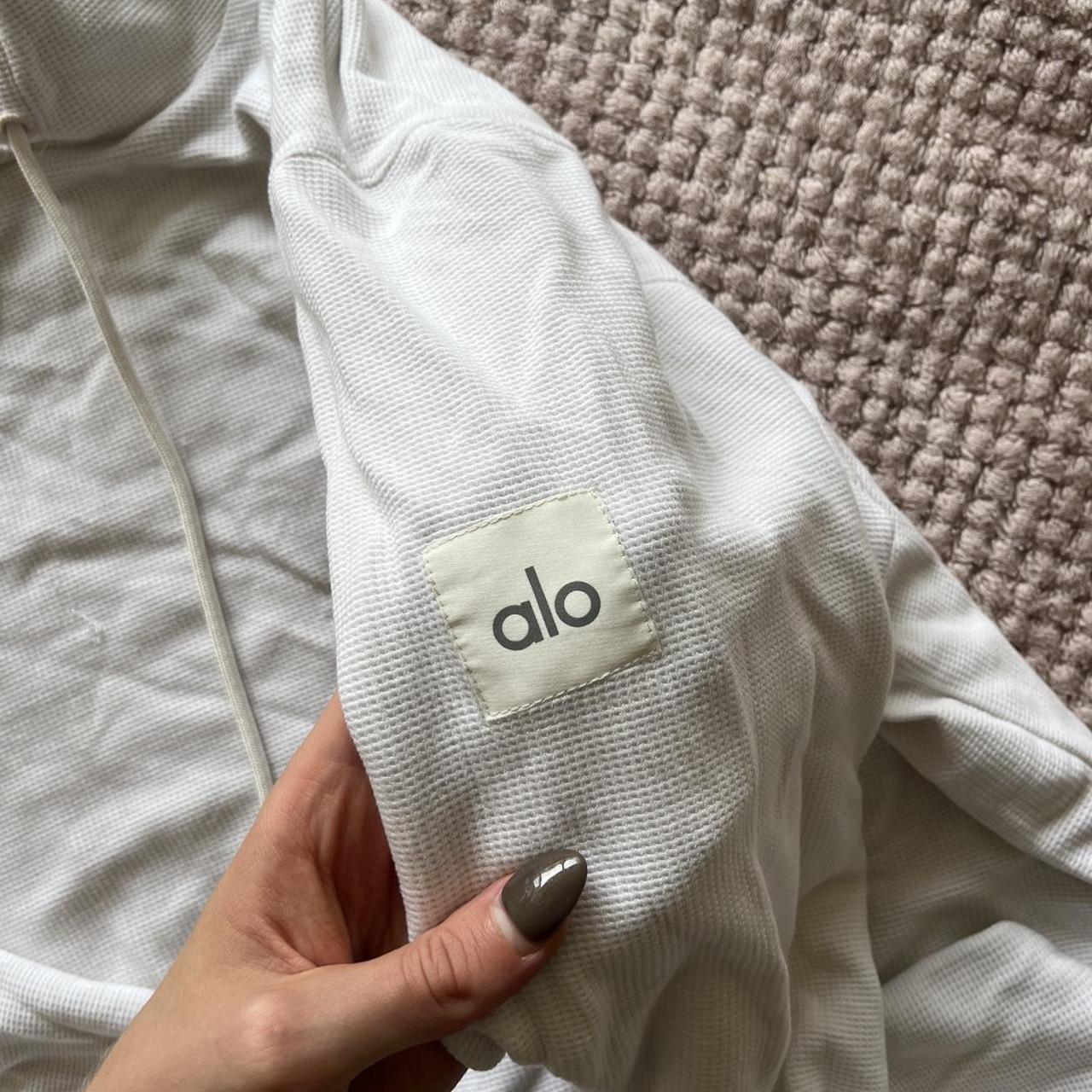 Men’s Alo Waffleknit Hoodie • cute oversized fit... Depop