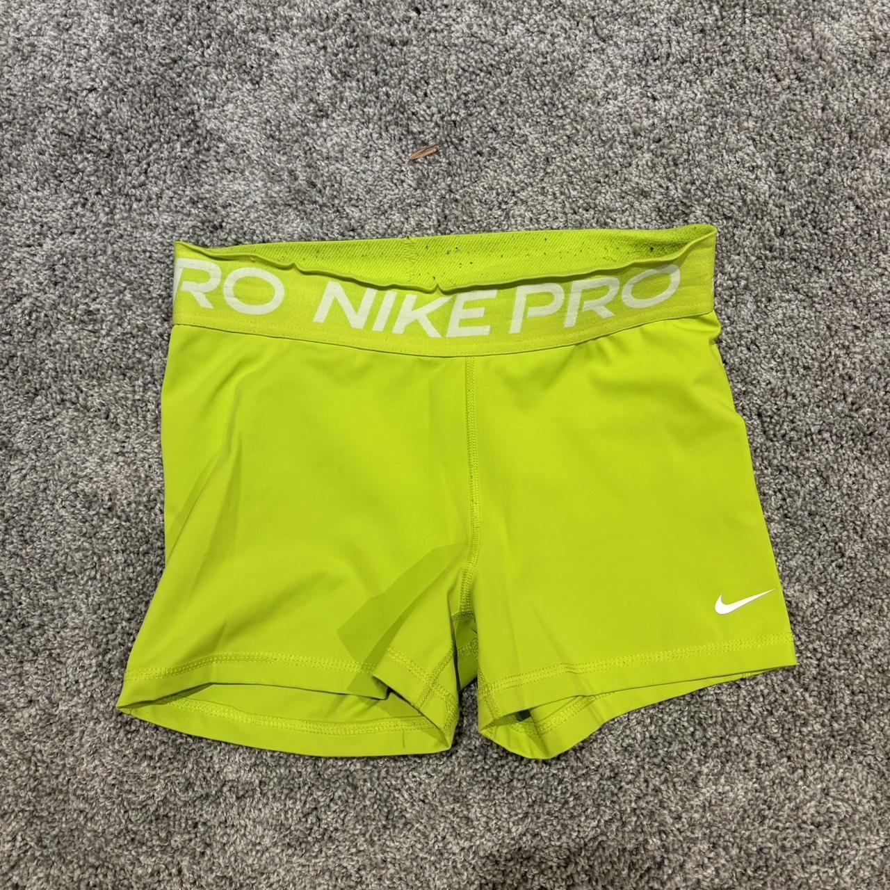 lime green nike pros