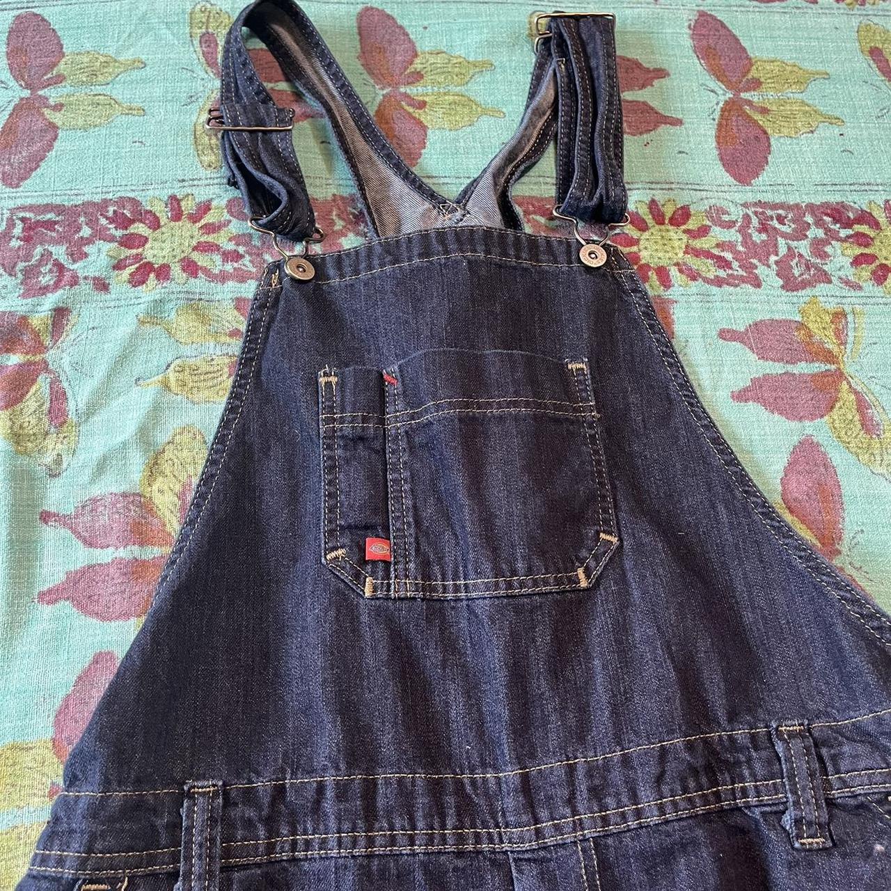 Dickies overalls -condition like new (bottoms were... - Depop