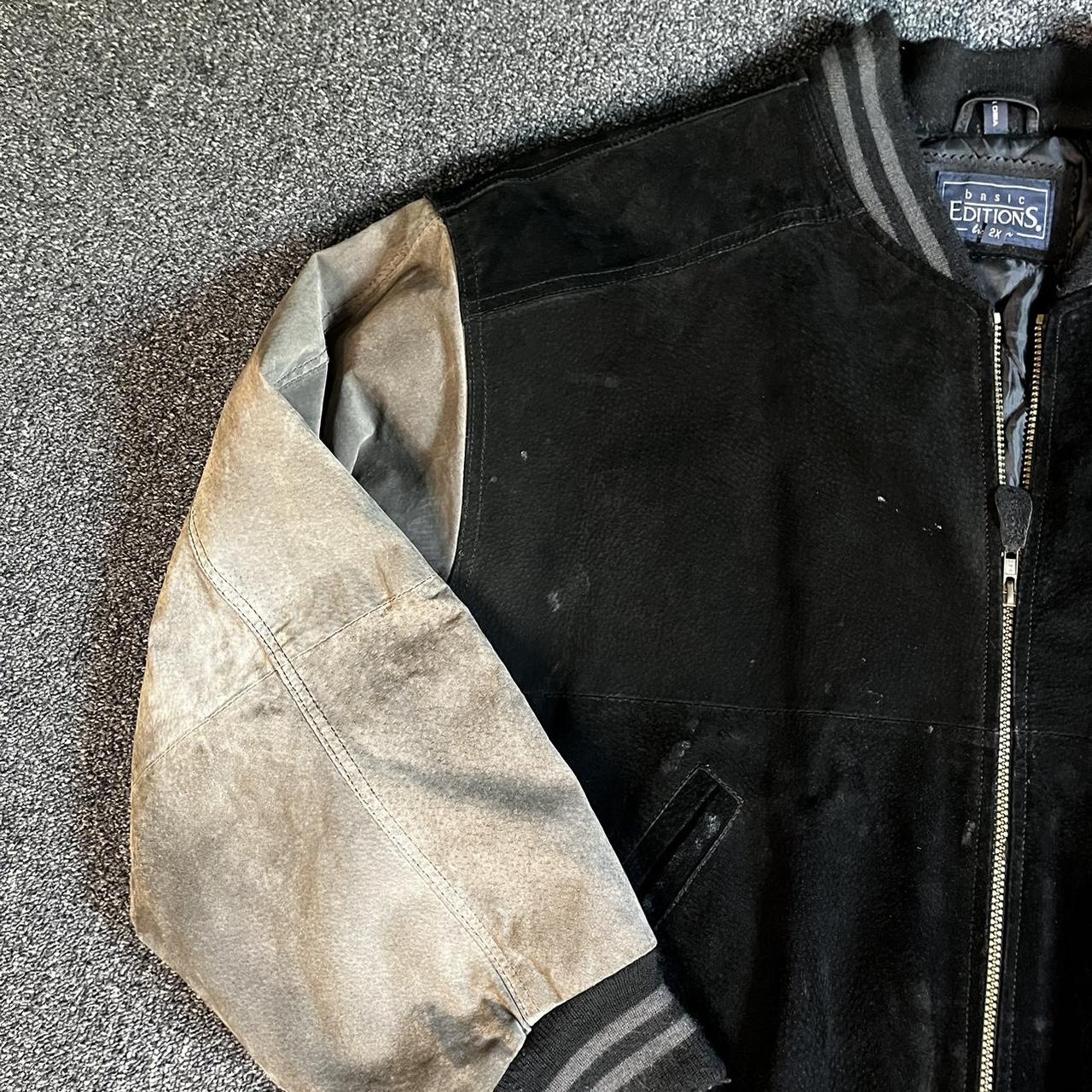 Basic Editions Men's Varsity Jacket - Brown/Black… - image 5