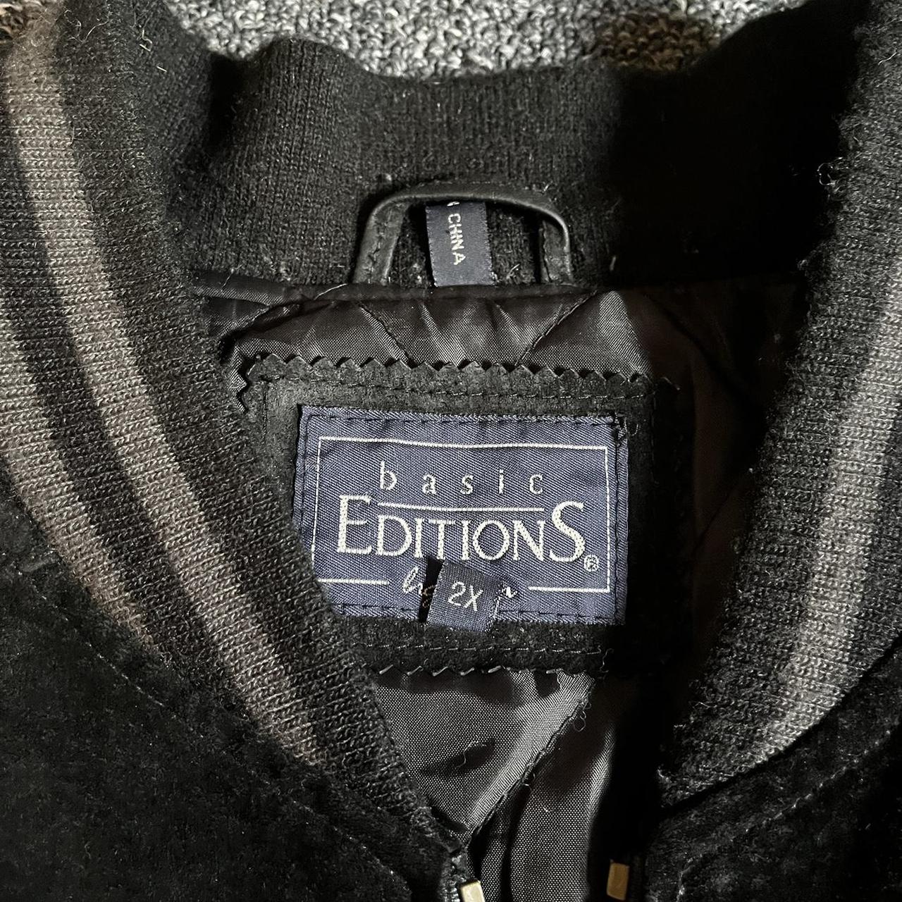 Basic Editions Men's Varsity Jacket - Brown/Black… - image 6