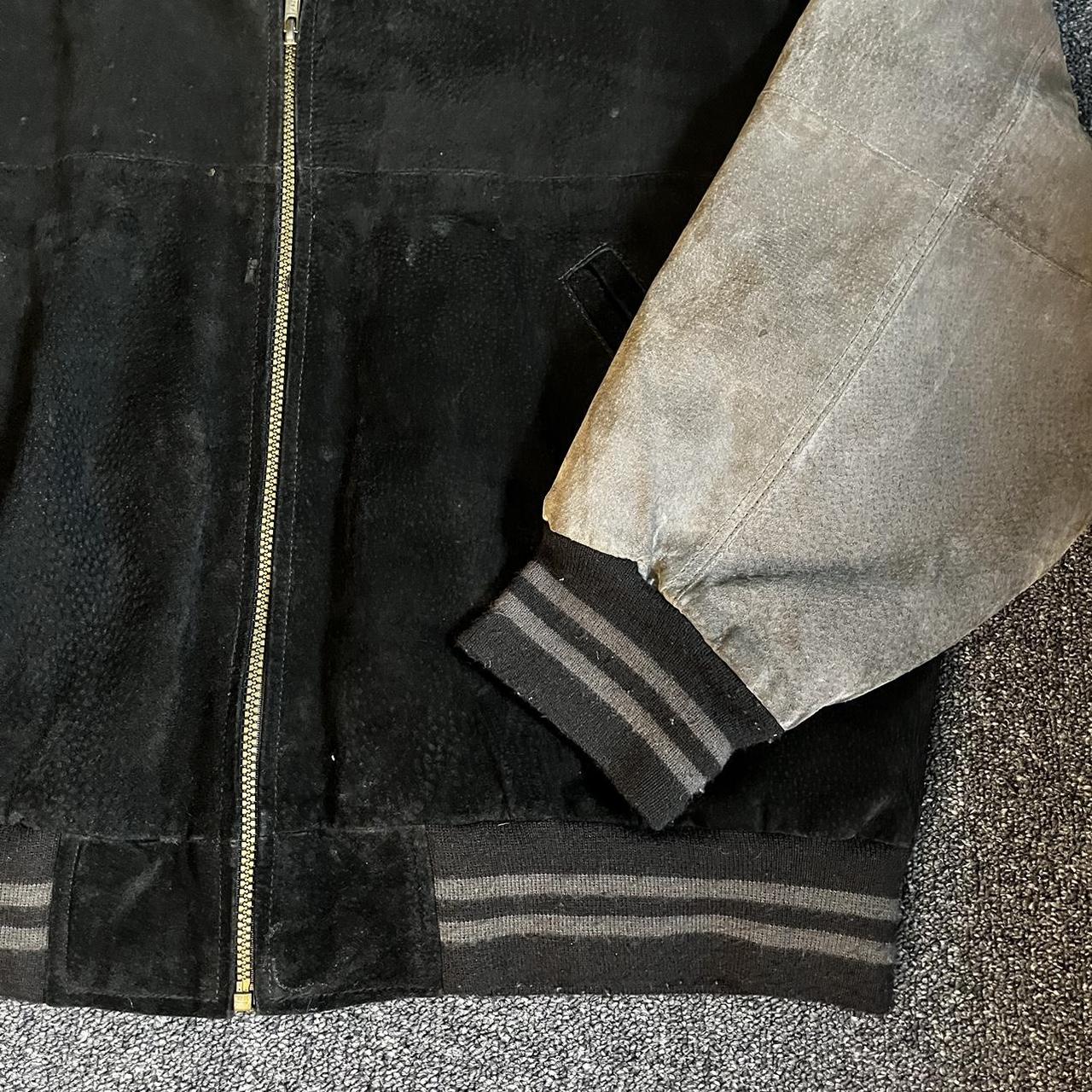 Basic Editions Men's Varsity Jacket - Brown/Black… - image 3