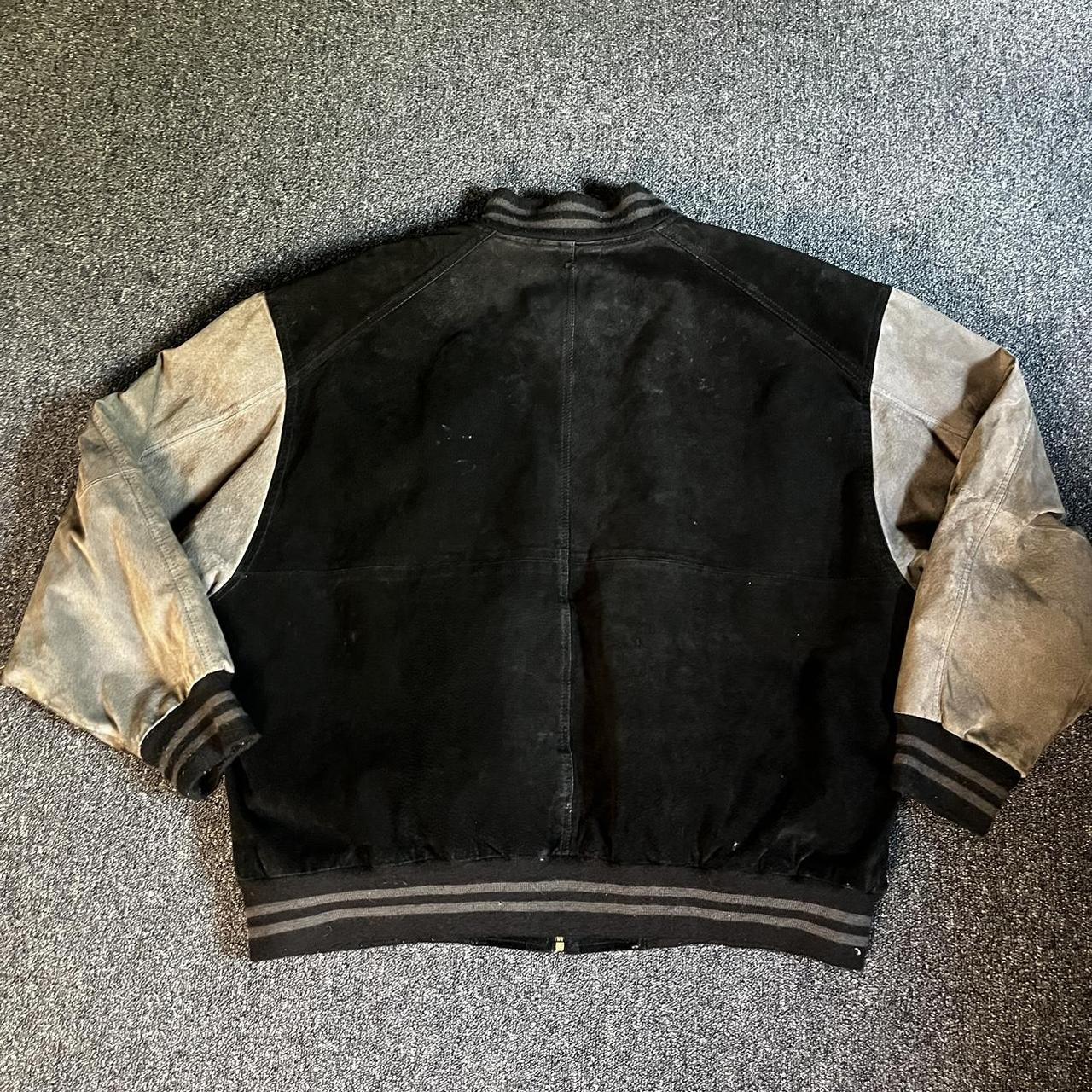 Basic Editions Men's Varsity Jacket - Brown/Black… - image 7