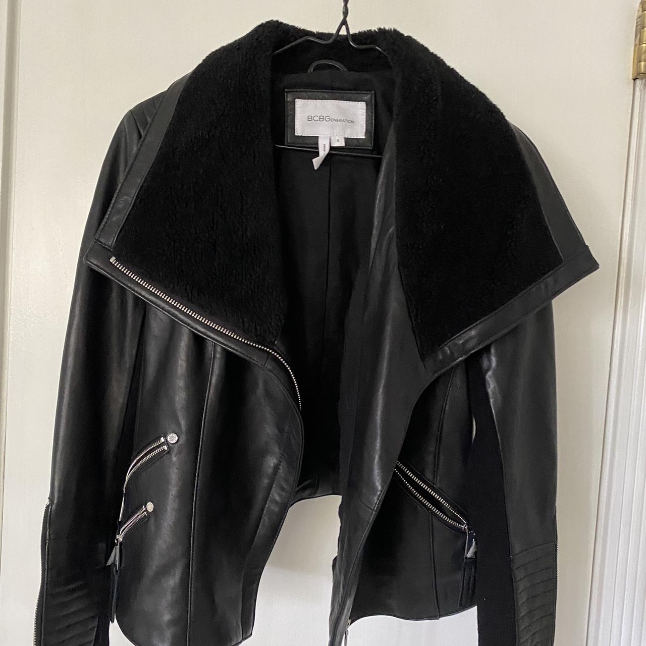 Bcbg clearance leather jacket