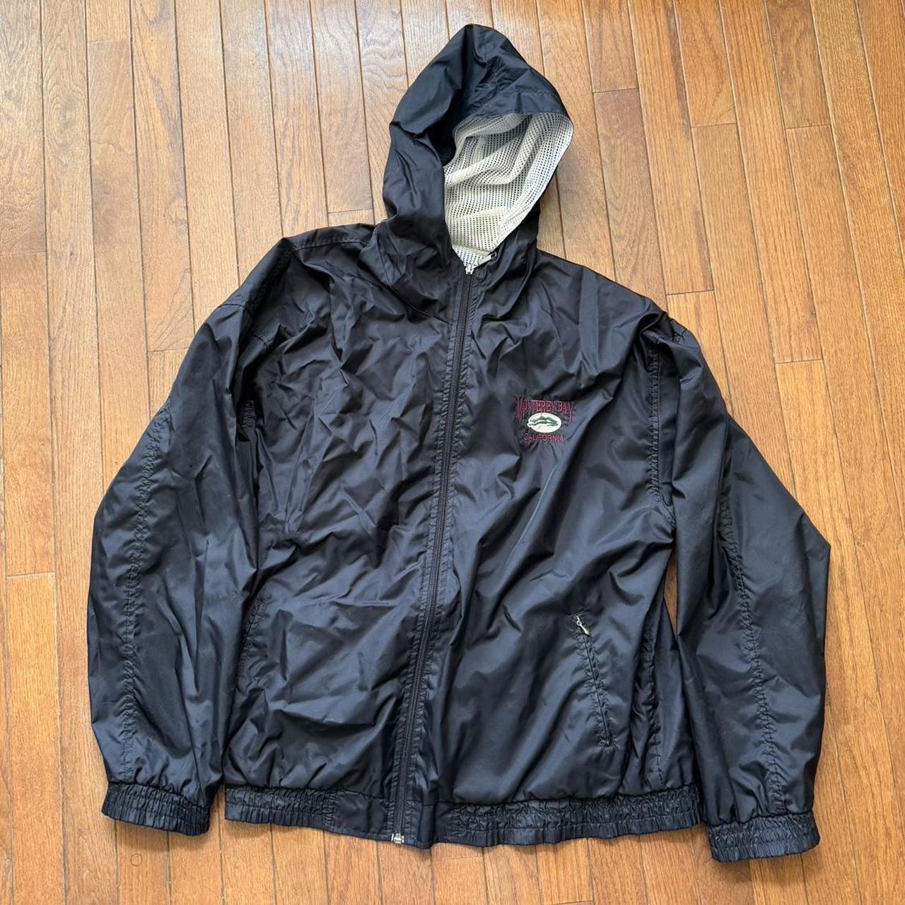 Super Sick Vintage Windbreaker Jacket Hoodie... - Depop