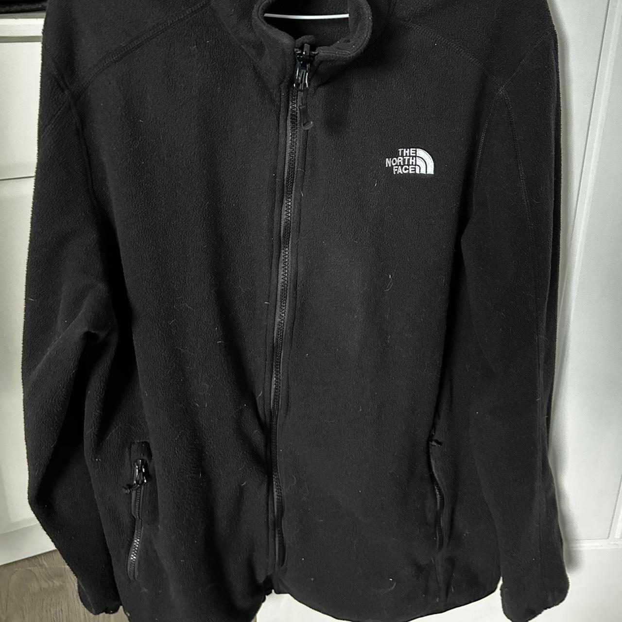 Men’s XL The North Face Black full zip-up fleece.... - Depop