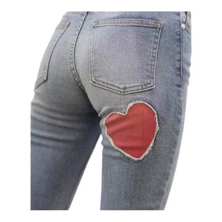 Revice Mon Amour Heart Patch Skinny Jeans in Sugar online Wash