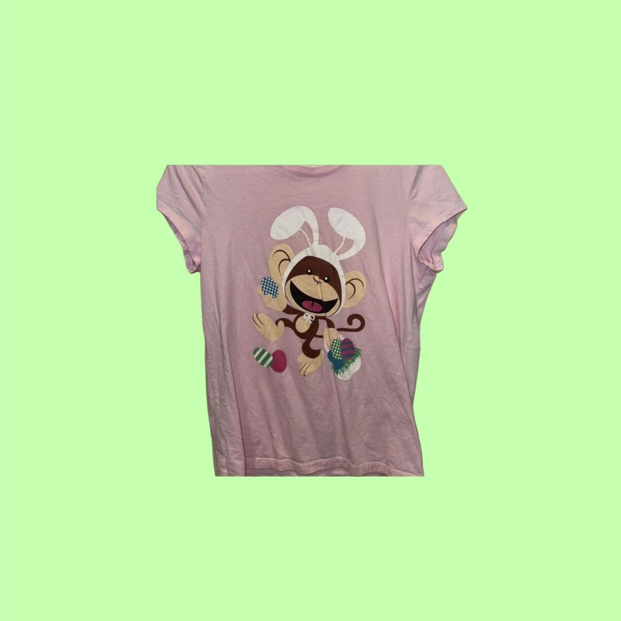 Pink cheap monkey shirt