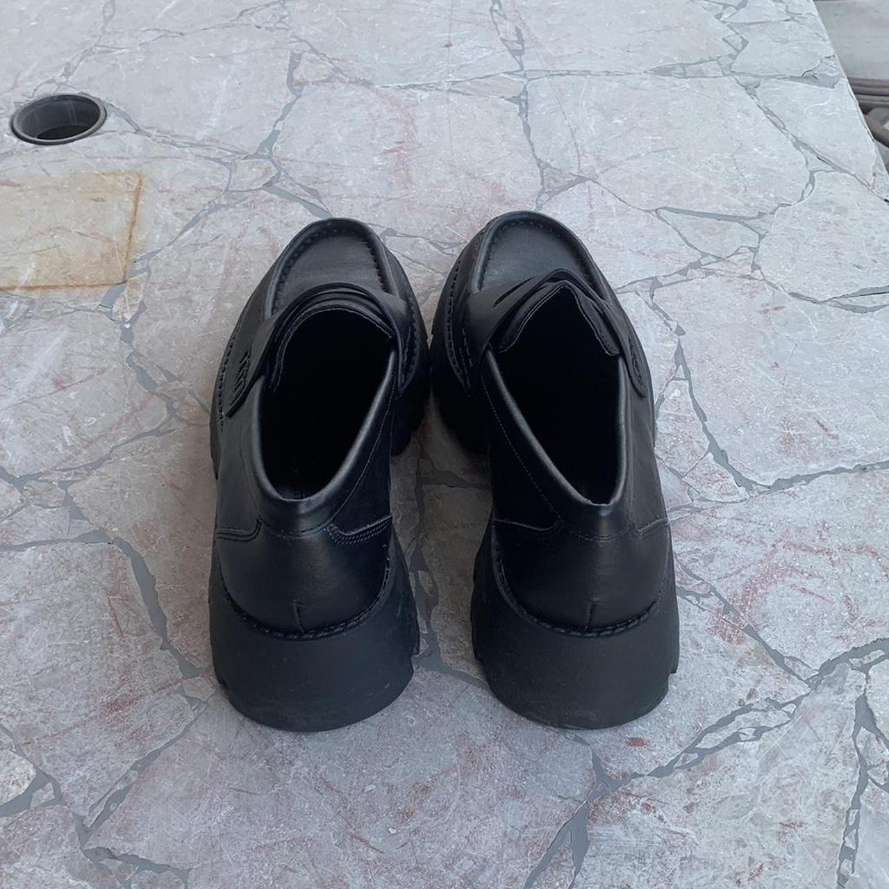 Black Pull and Bear Platform Loafers Brand new,... - Depop