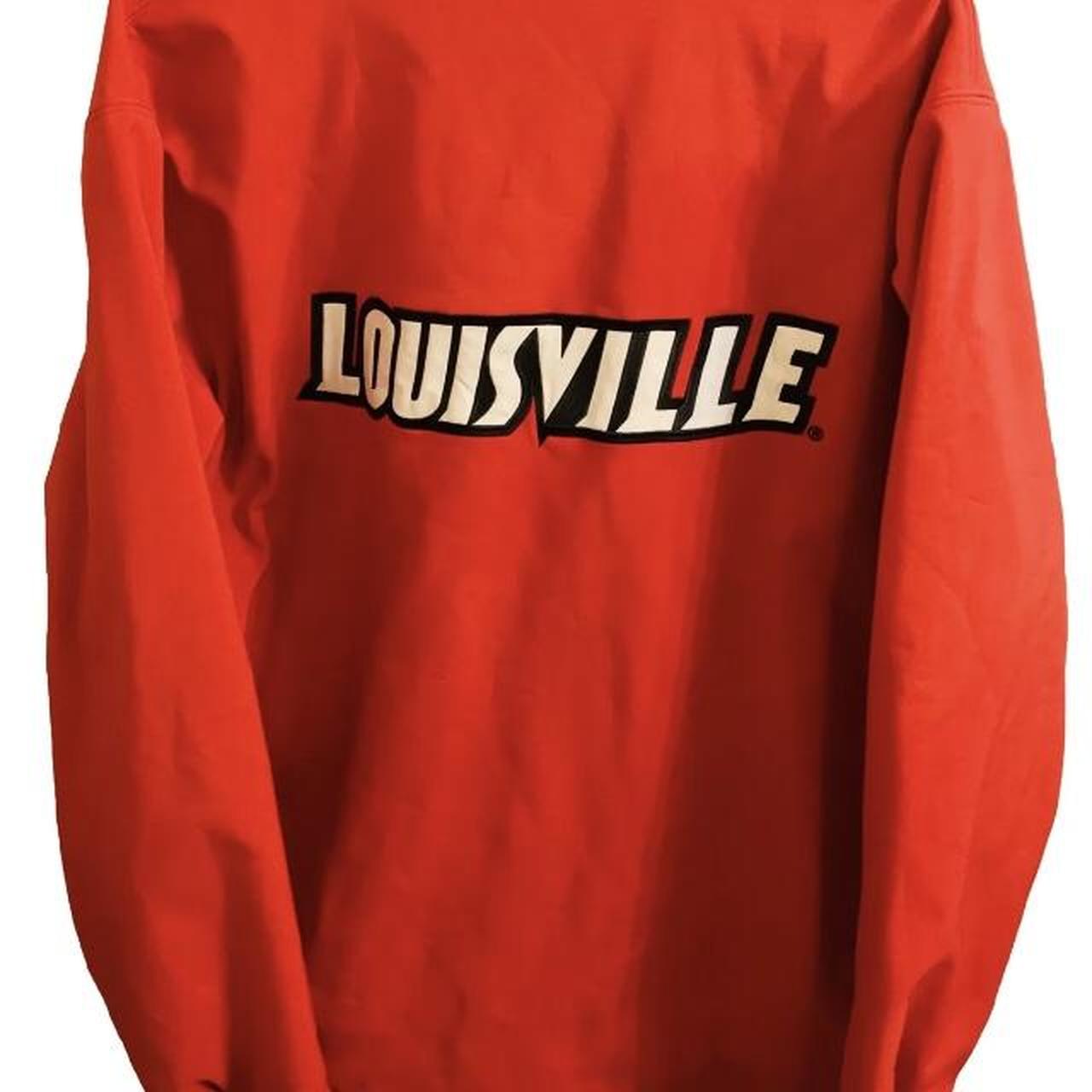 Louisville Cardinals Jacket Men's Black Red 58 - Depop